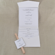 Handmade Monogram Invitation and Stationery