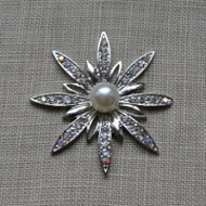 Cheap Vintage Wedding Sofia Pearl & Rhinestone Diamante Brooch  | Diamante Embellishments
