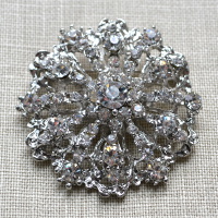 Cheap Vintage Wedding SDBH439 Vienna - Brooch set with Diamante  | Diamante Embellishments