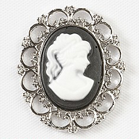 Cheap Vintage Wedding Oval Cameo Embelishment  | Diamante Embellishments