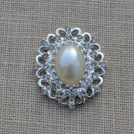 Cheap Vintage Wedding Blossom Vintage Filigree Oval Diamante Embellishment  | Diamante Embellishments