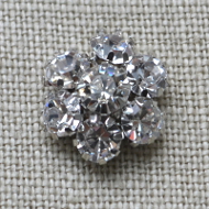 Cheap Vintage Wedding Small Daisy diamante embellishment  | Diamante Embellishments