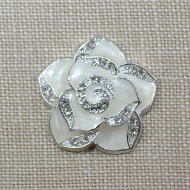 Cheap Vintage Wedding Rose Ivory  | Diamante Embellishments