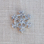 Cheap Vintage Wedding Small Snowflake  | Diamante Embellishments