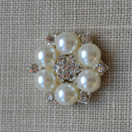 Cheap Vintage Wedding Star Pearl and diamante embellishment  | Diamante Embellishments