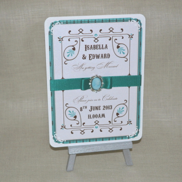 Handmade Victorian Wedding Invitation and Stationery